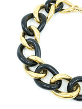 Givenchy Black and Goldtone Chain Necklace Accessory arcadeshops.com