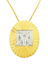 Judith Leiber Gemini Pendant Necklace Accessory arcadeshops.com