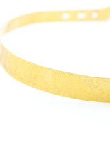 Yves Saint Laurent Textured Goldtone Waist Belt Accessory arcadeshops.com