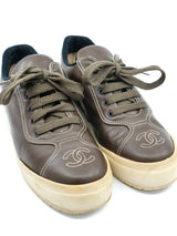 Chanel Logo Leather Sneaker Accessory arcadeshops.com