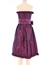 Victor Costa Ruffled Strapless Cocktail Dress Dress arcadeshops.com