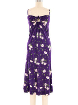 1970's Diane Von Furstenberg Pansy Print Dress and Shawl Dress arcadeshops.com