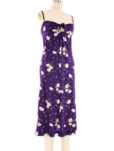 1970's Diane Von Furstenberg Pansy Print Dress and Shawl Dress arcadeshops.com