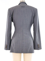 Jean Paul Gaultier Pinstripe Blazer Jacket arcadeshops.com