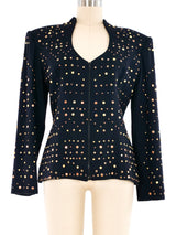 Mixed Metal Studded Jacket Jacket arcadeshops.com
