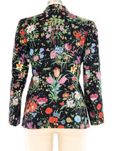 Gucci Flora Linen Blazer Jacket arcadeshops.com