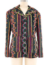 Rainbow Embroidered Lurex Jacket Jacket arcadeshops.com