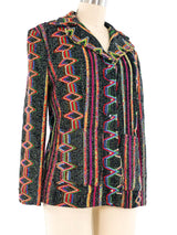 Rainbow Embroidered Lurex Jacket Jacket arcadeshops.com