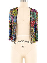 Dries Van Noten Sequined Bolero Jacket Jacket arcadeshops.com