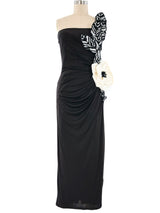 Eugene Alexander Sequined Hibiscus Gown Dress arcadeshops.com