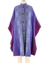 Tonal Checker Tweed Cape Outerwear arcadeshops.com