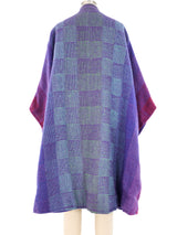 Tonal Checker Tweed Cape Outerwear arcadeshops.com