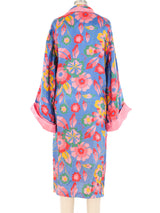 1920's Floral Printed Robe Jacket arcadeshops.com