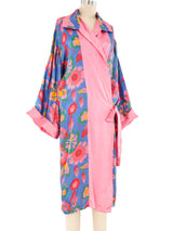 1920's Floral Printed Robe Jacket arcadeshops.com