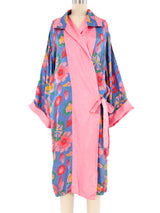 1920's Floral Printed Robe Jacket arcadeshops.com