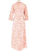 Metallic Floral Brocade Maxi Coat Outerwear arcadeshops.com