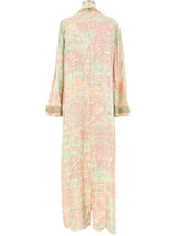 Metallic Pastel Brocade Caftan Dress arcadeshops.com