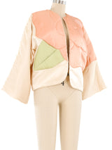Bill Tice Quilted Pastel Silk Jacket Jacket arcadeshops.com