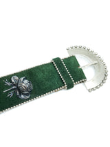 Christian Dior Rose Studded Suede Bag and Belt Set Accessory arcadeshops.com