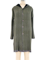 Issey Miyake Reversible Hooded Plisse Jacket Jacket arcadeshops.com