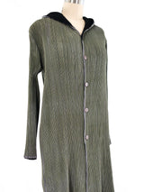 Issey Miyake Reversible Hooded Plisse Jacket Jacket arcadeshops.com