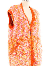 Textured Hand Knit Vest Jacket arcadeshops.com