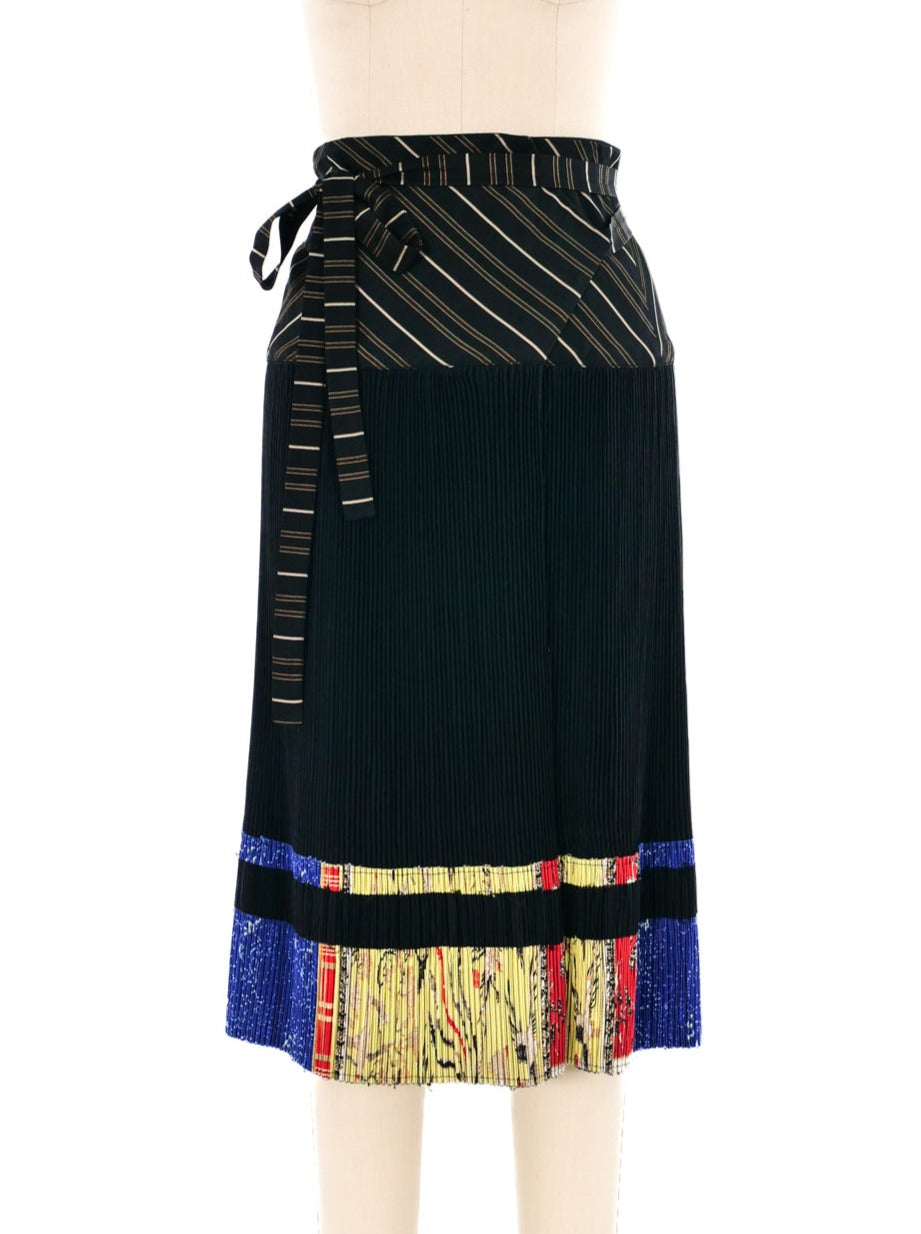 Roberto Cavalli Patchwork Wrap Skirt