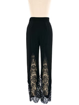 Christian Lacroix Lace Trimmed Trousers Bottom arcadeshops.com