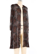 Beaded Organza Longline Jacket Jacket arcadeshops.com