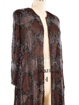 Beaded Organza Longline Jacket Jacket arcadeshops.com