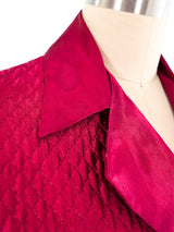 1940's Quilted Satin Bed Jacket Jacket arcadeshops.com