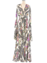 Etro Printed Silk Maxi Dress Dress arcadeshops.com