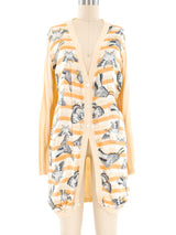 Salvatore Ferragamo Butterfly Printed Cardigan Top arcadeshops.com