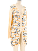 Salvatore Ferragamo Butterfly Printed Cardigan Top arcadeshops.com