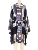 Hand Dyed Belted Silk Robe Jacket arcadeshops.com
