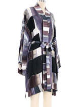 Hand Dyed Belted Silk Robe Jacket arcadeshops.com