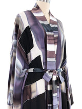 Hand Dyed Belted Silk Robe Jacket arcadeshops.com