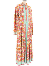 Floral Embroidered Canvas Duster Jacket arcadeshops.com