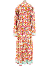 Floral Embroidered Canvas Duster Jacket arcadeshops.com