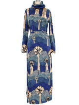Mosaic Printed Skirt Ensemble Suit arcadeshops.com