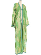 Metallic Brocade Chiffon Duster Jacket arcadeshops.com