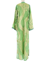 Metallic Brocade Chiffon Duster Jacket arcadeshops.com