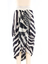 Rick Owens Tiered Striped Skirt Bottom arcadeshops.com