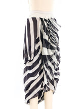 Rick Owens Tiered Striped Skirt Bottom arcadeshops.com