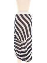 Rick Owens Tiered Striped Skirt Bottom arcadeshops.com
