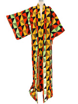 Geometric Printed Kimono Jacket arcadeshops.com