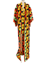 Geometric Printed Kimono Jacket arcadeshops.com