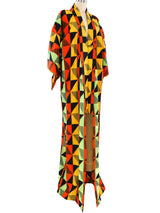 Geometric Printed Kimono Jacket arcadeshops.com