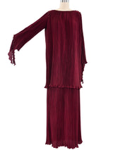 Bead Accented Plisse Ensemble Suit arcadeshops.com