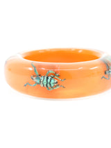 Orange Lucite Insect Bangle Accessory arcadeshops.com